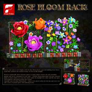 Set de Bloques de Construcción de Flores Eternas para Decoración de Sala de Estar, Adornos de Marco de Fotos con Diseño de Corazón y Océano - Product Image 6