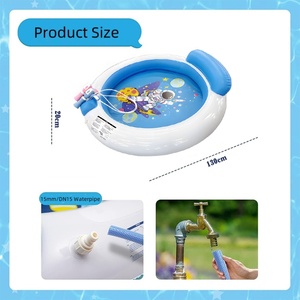 Nouveau style 2025 : Piscine gonflable PVC « Voyage spatial » avec 2 pistolets à eau, 130 cm – Stock usine pour jeux intérieurs et extérieurs pour enfants - Product Image 3