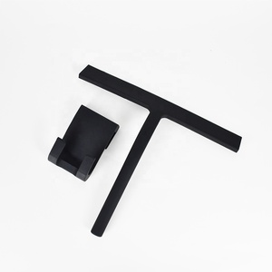 Limpiacristales de Silicona para Ventanas de <span class=keywords><strong>Coche</strong></span>, Ecológico, Blanco y Negro, Estilo Europeo Simple, con Cepillo de Fieltro Suave - Product Image 5