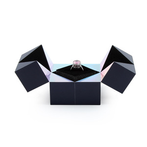 Foldable Jewelry Box Fashionable <b>Magnetic</b> Jewelry Box High Quality Ring Jewelry Box - Product Image 1