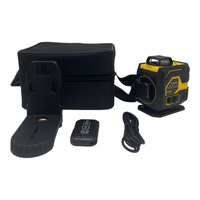 Niveau laser 4D LS-4DG vert 16 lignes avec cache de protection métallique pour projection laser continue
