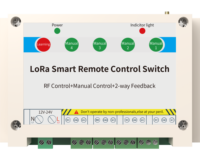 Lora Transmission bidirectionnelle longue distance Commutateur de télécommande intelligent Contrôleur de pompe sans fil à rétroaction bidirectionnelle avec code de roulement