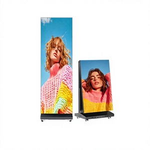 Écran LED pliable P1.86 1080P pour affichage publicitaire intérieur, signalisation numérique portable, affiche LED couleur pleine - Product Image 1