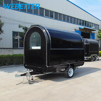 Fournisseur chinois de la restauration mobile remorque petite crème glacée hot dog restauration rapide chariots camion cuisine mobile sur roues à vendre