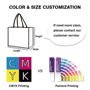 도매 저렴한 맞춤형 로고 레터 친환경 방수 재사용 가능한 선물 가방 초대형 주트 린넨 토트백 여행용 - Product Image 5