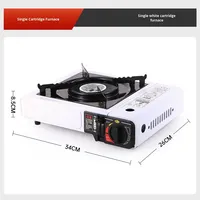 Réchauds de camping portables à gaz magnétique manuels en métal pour la vente en gros, accessoires de camping, réchaud à cassette pour fondue