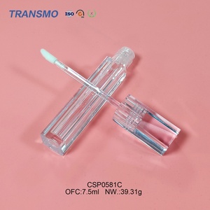 Tubes à gloss transparents personnalisables en plastique 5 ml, conteneur carré pour rouge à lèvres et gloss, usage industriel - Product Image 4