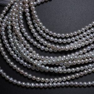 6mm Vòng tự nhiên nước ngọt Ngọc Trai Tự Làm Vòng Cổ Vòng tay trang sức hạt vật liệu bán buôn - Product Image 5