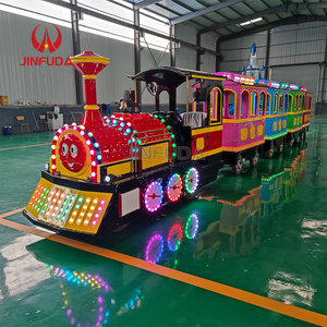 Mini-<span class=keywords><strong>train</strong></span> touristique sans rail avec un design <span class=keywords><strong>de</strong></span> machine à vapeur vintage, propulsion par pneus en caoutchouc, idéal pour les divertissements familiaux - Product Image 3