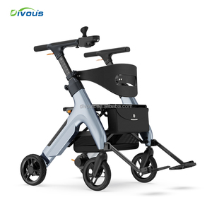 Trending Products 2026 Hot Multifunctional 4 in 1 Adult Folding Electric <b>Walker</b> <b>Rollator</b> With Seat Electric Wheelchair - Product Image 1