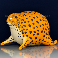 Gros ballon gonflable de panthère de dessin animé de léopard gonflable gros dessin animé gonflable d'animal pour la publicité ou la décoration ou les événements