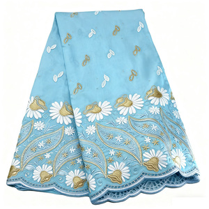 Nuovo <span class=keywords><strong>Chiffon</strong></span> Laser paillettes tessuto pizzo tessuto ricamo tessuto di alta qualità abito da sposa tessuto cavo ricamo - Product Image 4