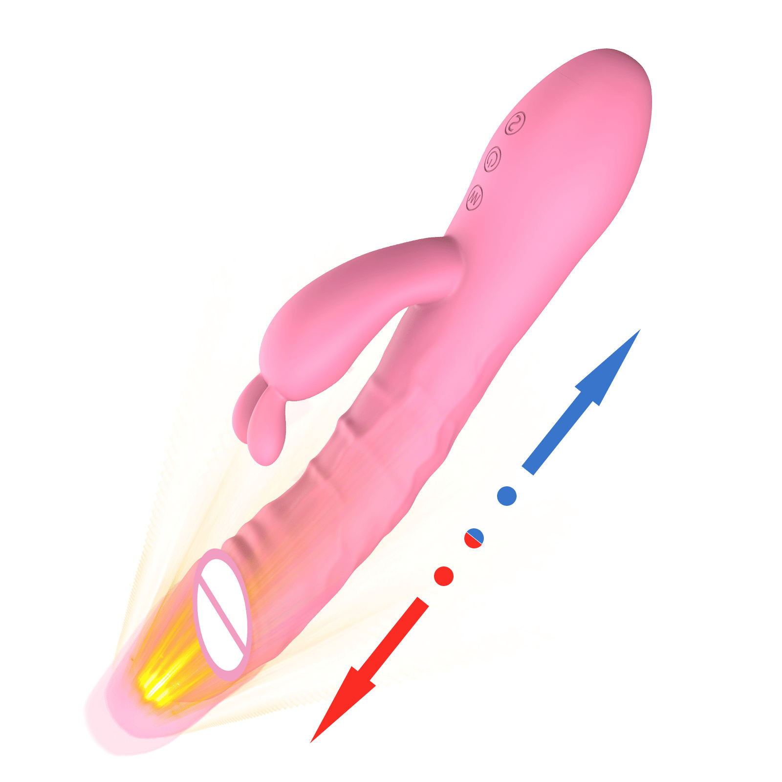 热销g点女性阴部按摩器廉价硅胶兔子假阴茎阴道电动振动器女性兔子振动器