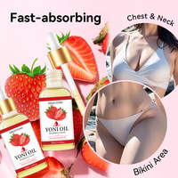 Huile nourrissante pour le corps naturelle à l'huile de ricin, de jojoba et de noix de coco, parfum fraise, douce, apaisante, adoucissante, pour peaux sensibles, 30 ml