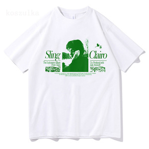 T-shirt Clairo Sling Album Art en jersey de coton, vêtements décontractés pour hommes - Product Image 4