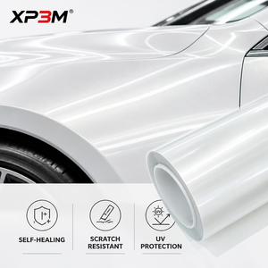 XP3M ลิควิด เมทัลลิก มูส สีขาว ลิควิด เมทัล กลอส TPU ฟิล์มเปลี่ยนสีรถยนต์ 7.5 มิล ซ่อมแซมตัวเองได้ ป้องกันรอยขีดข่วน ติดตั้งแบบเปียก - Product Image 2