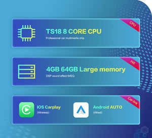 12.3 "đài phát thanh xe máy nghe nhạc Màn hình cảm ứng Android 13 cho Toyota Camry 2018 - 2020 GPS Stereo Carplay xe đài phát thanh - Product Image 5