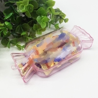 Récipient de nourriture mignon d'emballage en plastique Emballage de boîte-cadeau en gros Fournisseur de boîte de chocolat coloré transparent