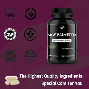 Suplemento dietético de alimentos Haccp Function OEM ODM Saw Palmetto para hombres Suplementos de próstata - Product Image 4