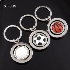 Creative Rotating Football Key Buckle Basketball Game Golf Golf Publicity Small Gift Buckle