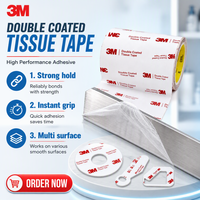 Custom Die-Cut 3M 56212 Tissue Tape Double Coated Adhesive Circles Rings Gaskets OEM ODM Precision Cutting Electronics Masking