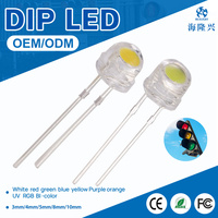 Diode LED DIP de qualité supérieure, type chapeau de paille, 5mmx4.5mm, longue durée de vie, lumière bleue, CRI 90, dimmable