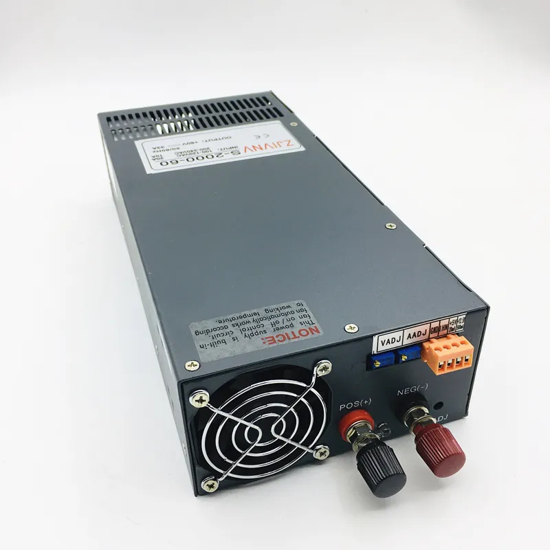 2000W Switching power supply 0-48V 0-41A constant voltage and current adjustable power supply charge rAc to dc converter