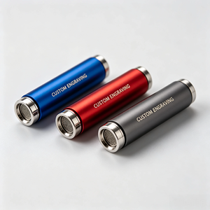 Simple Portable Stainless Steel Cigarette Holder Metal Filter Tip Custom Engraving Logo Smoking <b>Tool</b> For Gift Retail - Product Image 2
