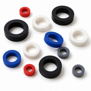 Custom <b>Silicone</b> Rubber Seals Ring <b>Gasket</b> Washer Black White Blue Red Gray Moulded Circular Parts - Product Image 1