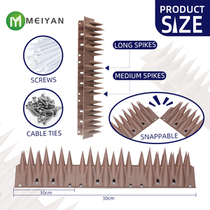 30cm PP punte di uccelli per piccione a prova di 12-Pack repellente per uccelli da esterno ecologico - Product Image 6