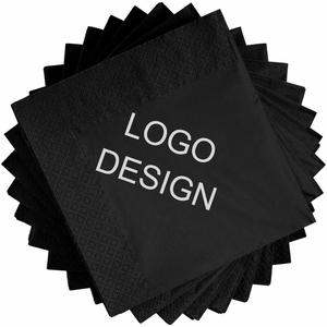 Personalized Custom Napkins with logo Wholesale Eco-friendly 2-ply Tissue <b>Paper</b> Napkins Virgin Wood Pulp Serviettes De Tables - Product Image 1