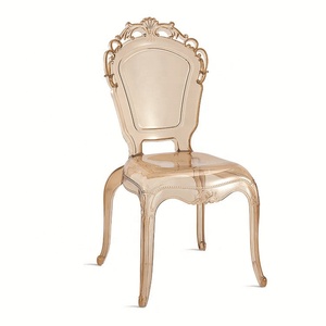 Venta al por mayor Epoque Belle resina acrílica plástico transparente Silla de boda belleza al aire libre sala de estar hogar Oficina comedor USO DE China - Product Image 2