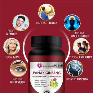 Cápsula de Extrato de <span class=keywords><strong>Ginseng</strong></span> para Saúde, Venda Direta da Fábrica na <span class=keywords><strong>China</strong></span>, Melhora a Qualidade do Sono e a Memória, Cápsula Dura - Product Image 3