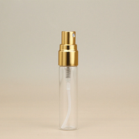 Bon marché de haute qualité 2ml 3ml 5ml 10ml petits flacons d'atomiseur de parfum échantillon bouteille en verre avec pompe de pulvérisation en plastique mini bouteilles de testeur