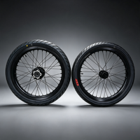 Roues Supermoto légères 17 pouces Surron Light Bee X, moyeux CNC 7075, pneus de rue à haute adhérence, Plug & Play, jeu de roues pour vélo électrique