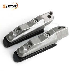 Repose-pieds arrière pour moto, en aluminium et caoutchouc noir, adaptés aux modèles F800GT 2011-2013, <span class=keywords><strong>F800S</strong></span> 2004-2008, F800ST 2004-2012 - Product Image 2