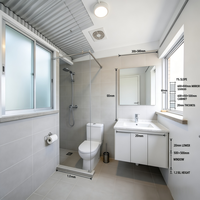 Plans de construction résidentiels personnalisés pour villa à 2 chambres avec sous-sol, design moderne, dessins 3D+CAD, solution de projet clé en main