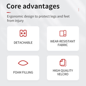Pelindung Kaki Bantalan Karate <span class=keywords><strong>Shin</strong></span> Profesional dengan Pelindung Kaki Yang Dapat Dilepas - Product Image 6