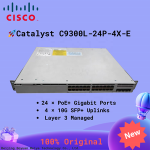 <span class=keywords><strong>Cisco</strong></span> C9300L-24P-4X-E Original Novo Catalyst 9300L 24 Portas PoE + L3 Gigabit Ethernet Empilhável <span class=keywords><strong>Cisco</strong></span> <span class=keywords><strong>Switch</strong></span> C9300L-24P-4X-E - Product Image 2