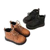 Bottes coréennes pour enfants, style léopard, nouvelle collection automne/hiver 2026, pour filles et petits garçons, semelle souple en EVA
