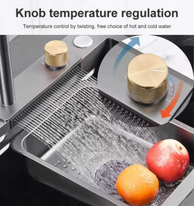 Nouveau Robinet de Lave-Vaisselle Multifonction Personnalisé <span class=keywords><strong>Noir</strong></span> Mat en Acier Inoxydable pour Évier de Cuisine avec Valve en Laiton, Évier Intelligent - Product Image 5