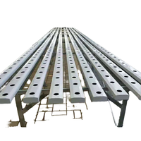 Canal en PVC de système NFT hydroponique vertical de grande taille de haute qualité pour système de culture hydroponique de ferme NFT