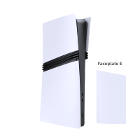 Panneaux blancs de qualité supérieure plaque de disque latérale ABS plaque frontale de remplacement coque dure une pièce couvre pour PS5 Slim PS5 Pro