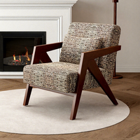 Fauteuil de salon en bois massif en gros, style moderne, nouvelle arrivée, haute qualité, fauteuil de salon, chambre à coucher