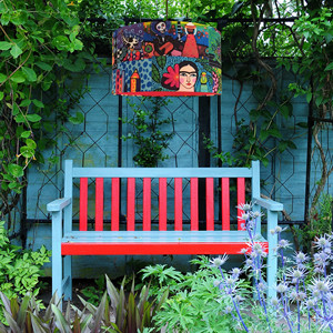 FRIDA KAHLO COLOR-IN CULTURE, paralume fatto a mano, lampada a sospensione - Product Image 5