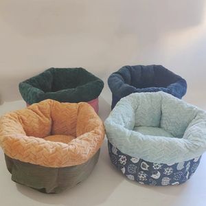 Groothandel Diepgezakte Pluche Huisdierenbedden Fabrieksdirect Verkoop Aangepaste Kleur Gezellige Ronde Huisdierennest voor Katten & Honden Bulkbestelling - Product Image 4