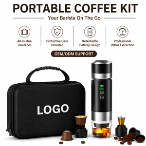 Manufacturer Wholesale Portable Coffee Maker 20Bar 3 in 1 Mini Fully Automatic Espresso Capsule Coffee with Storage Case - Product Image 1