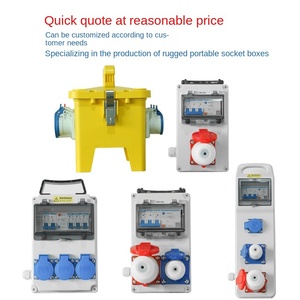 Caja de enchufe industrial Caja de alimentación Enchufe y enchufe industrial Cajas de distribución de plástico - Product Image 3