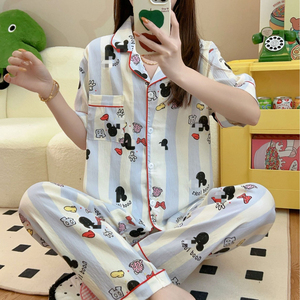 Conjuntos de Pijamas 2025, Pijamas Cortos y Largos para Mujer, Estilo Primavera-Verano - Product Image 3