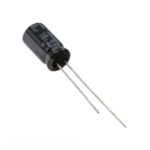 Condensador Original de Aluminio de 330 uF, 20%, 16V, Tipo RADIAL TH 16PK330MEFC6.3X11 - Product Image 1